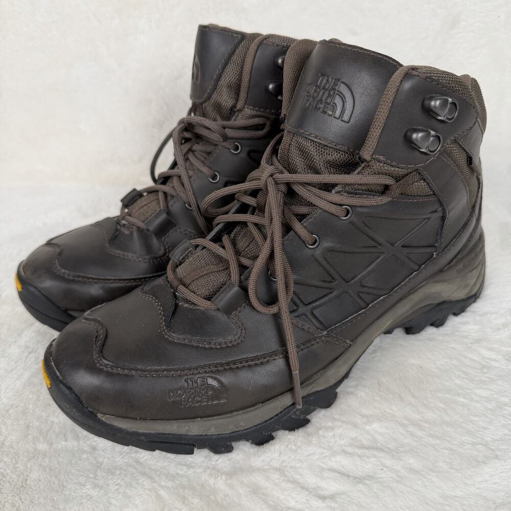 The North Face Men’s Storm Mid Boot Brown Leather Vibram Size 9